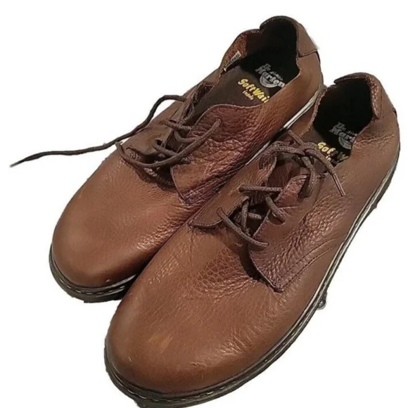 Dr. Martens Men Bexley Oxfords Soft Brown Leather SoftWair US 13M - Picture 5 of 5